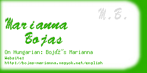 marianna bojas business card